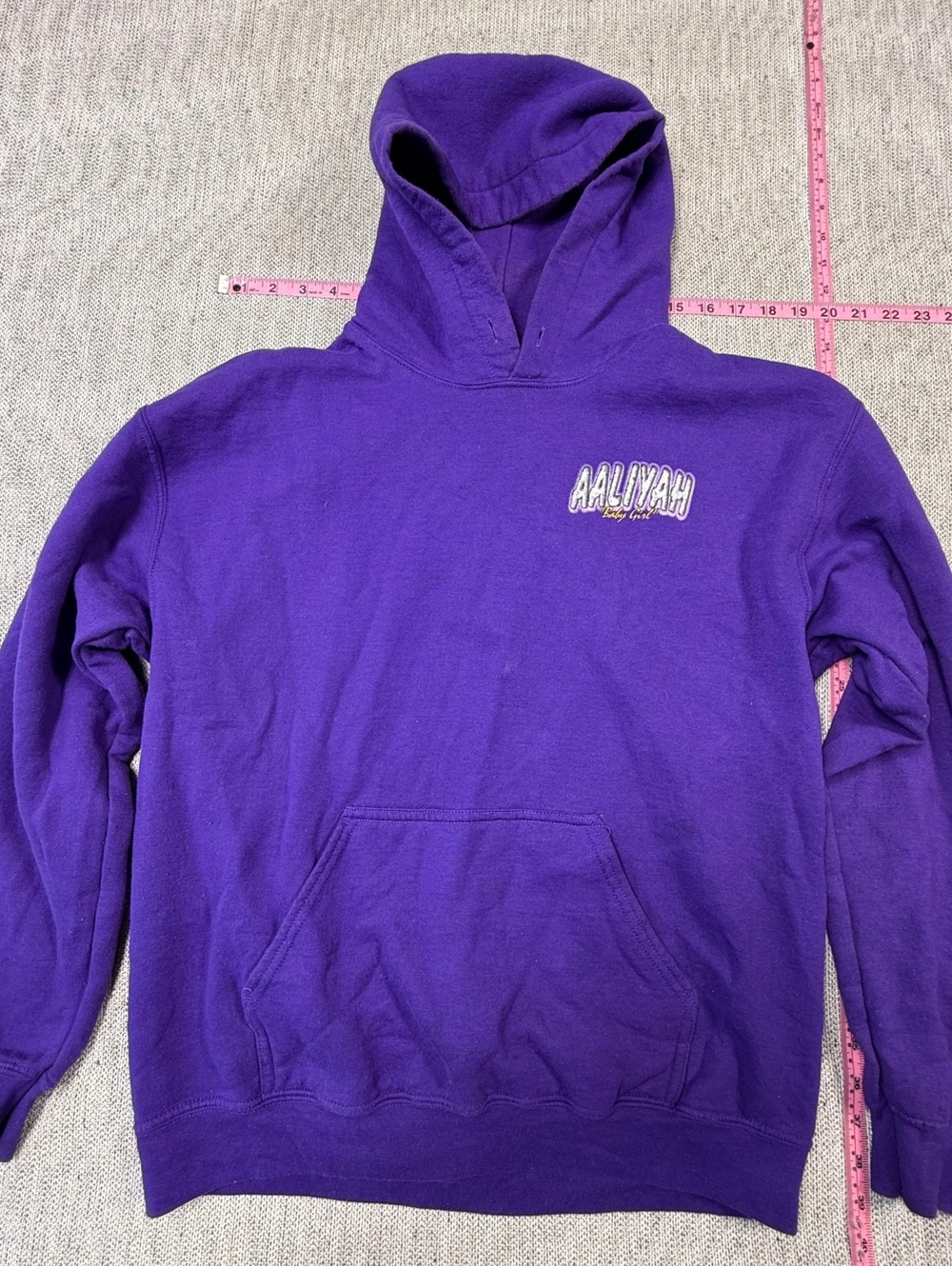 Ripple Junction Aaliyah Baby Girl Hoodie Women M Purple